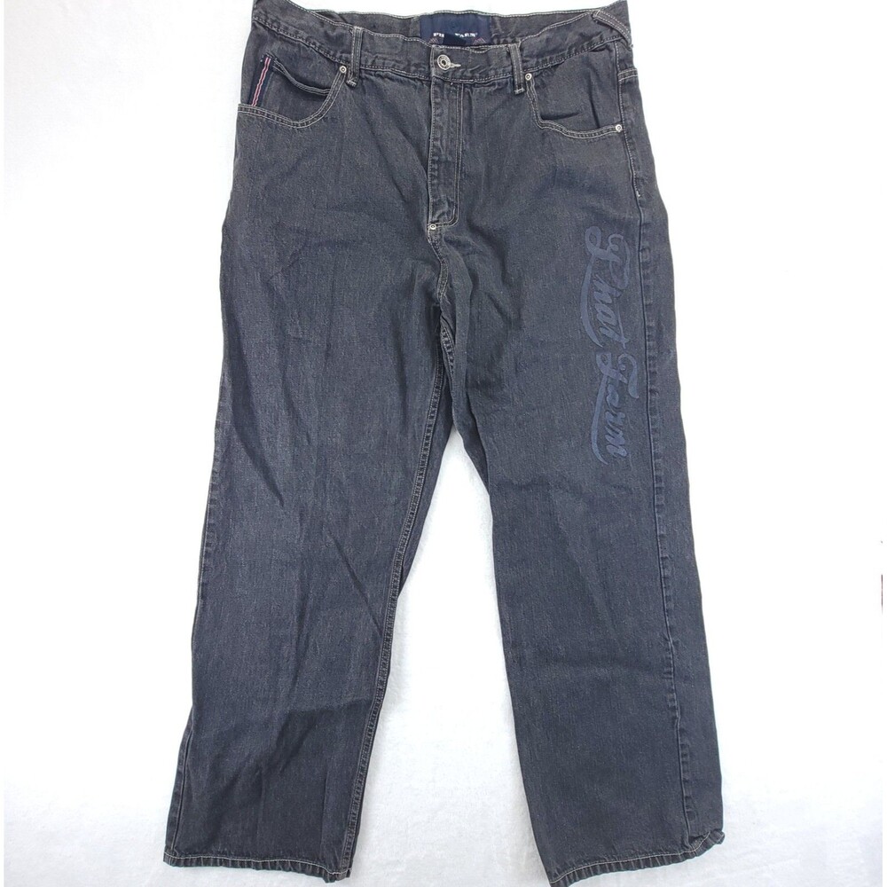 Vintage Phat Farm Jeans Mens 38x32 Baggy Loose Hip Hop Streetwear Skater 90s Y2K